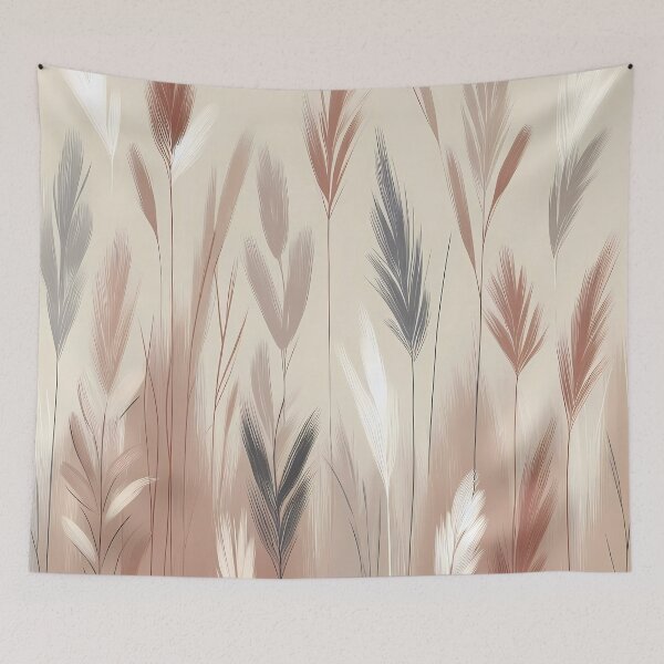 Item preview, Earth tones with tall grasses.  designed and sold by ShazellArt.