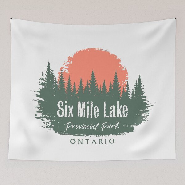 Item preview, Six Mile Lake Provincial Park Ontario Forest And Sunset designed and sold by bivenart.