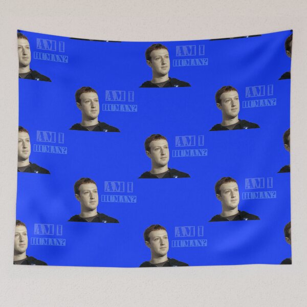 Item preview, Mark Zuckerberg - AM I HUMAN? designed and sold by trendo.