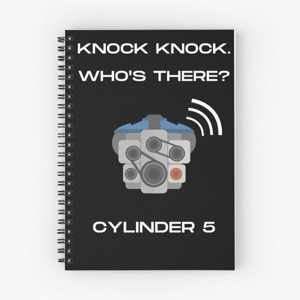 Item preview, Knock Knock. Who's There? - Cylinder 5 Funny Car Pun designed and sold by AttireTuner.