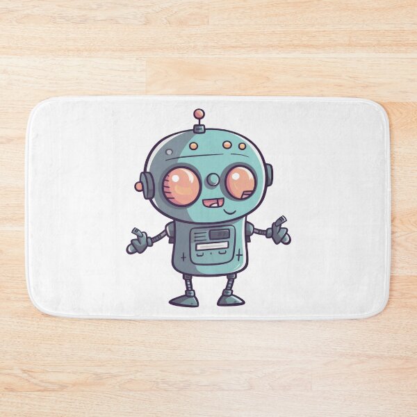 Item preview, Robot 2 Cute Kawaii Chibi Cartoon Hand Drawn Illustration designed and sold by Cutepix.
