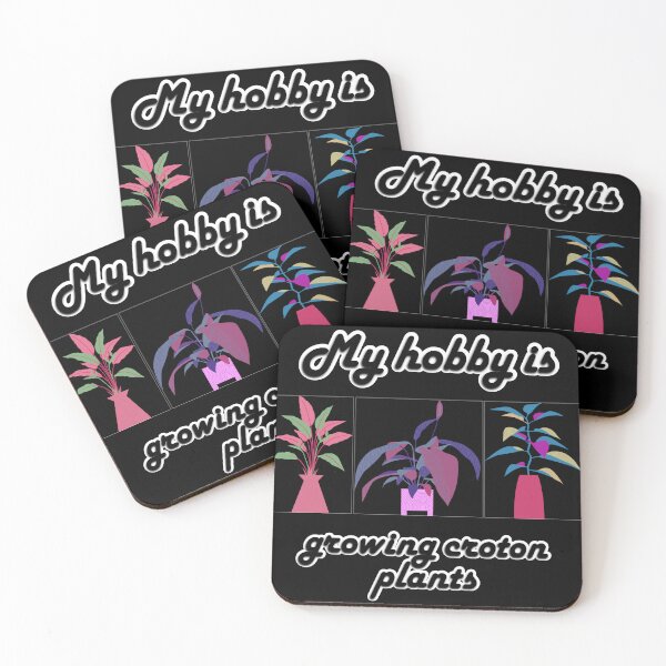 Item preview, My hobby is growing croton plants in beautiful black theme. designed and sold by Chicas-wonder.