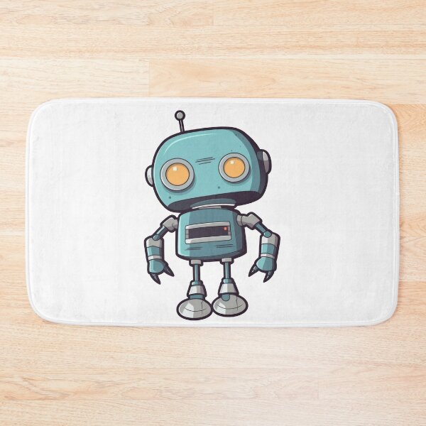 Item preview, Robot 3 Cute Kawaii Chibi Cartoon Hand Drawn Illustration designed and sold by Cutepix.