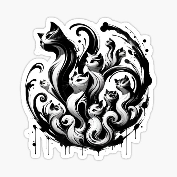 Item preview, Vortex of Paws: The Cat Conclave designed and sold by mahajone.