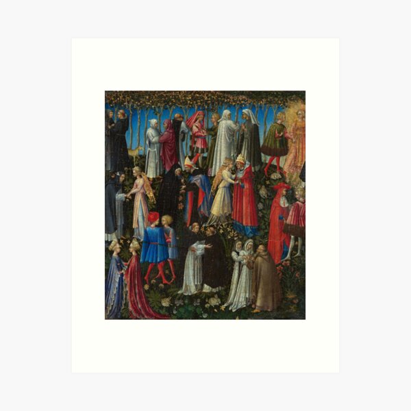 Item preview, Paradise 1445 Painting by Giovanni di Paolo designed and sold by Oracle0702.
