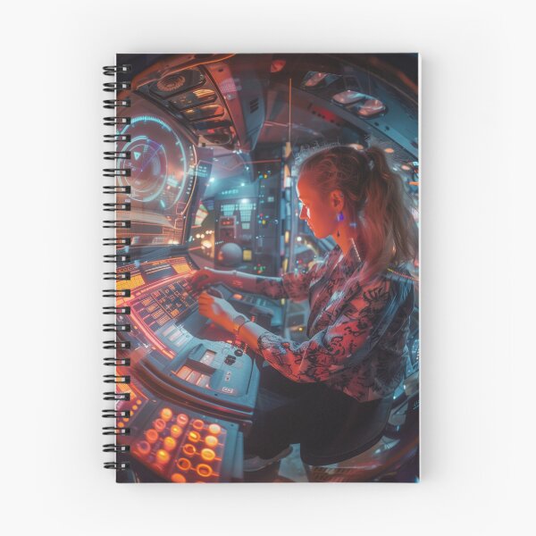 Item preview, Futuristic Command Center with a Pilot designed and sold by palmyst.
