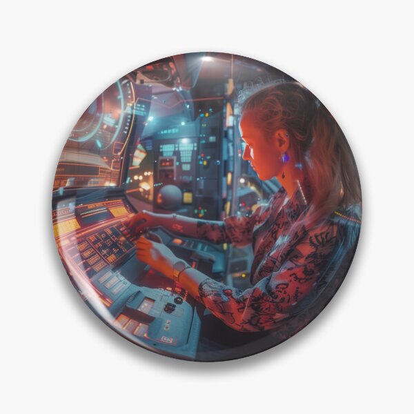 Item preview, Futuristic Command Center with a Pilot designed and sold by palmyst.