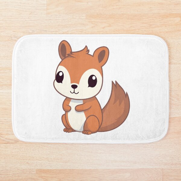 Item preview, Ardilla Lindo animal mascota de dibujos animados Kawaii Chibi designed and sold by Cutepix.