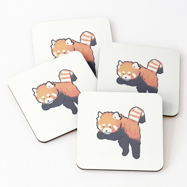 Item preview, red panda jumping  designed and sold by Mayarart.