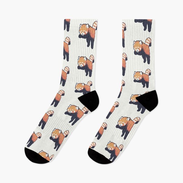 Item preview, red panda jumping  designed and sold by Mayarart.