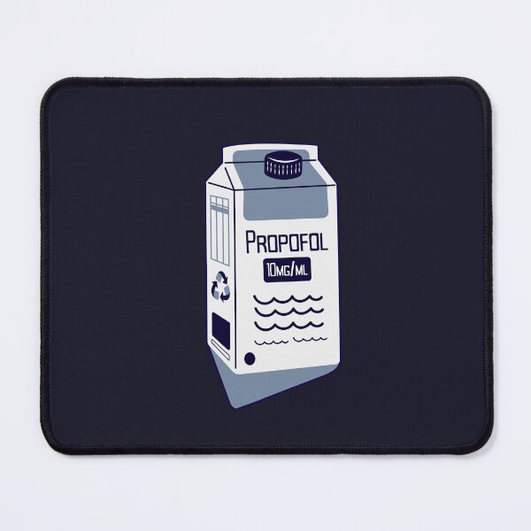 Item preview, Anesthesiology Propofol Milk Anesthesia Medical Funny Design White designed and sold by The Remi Reserve.