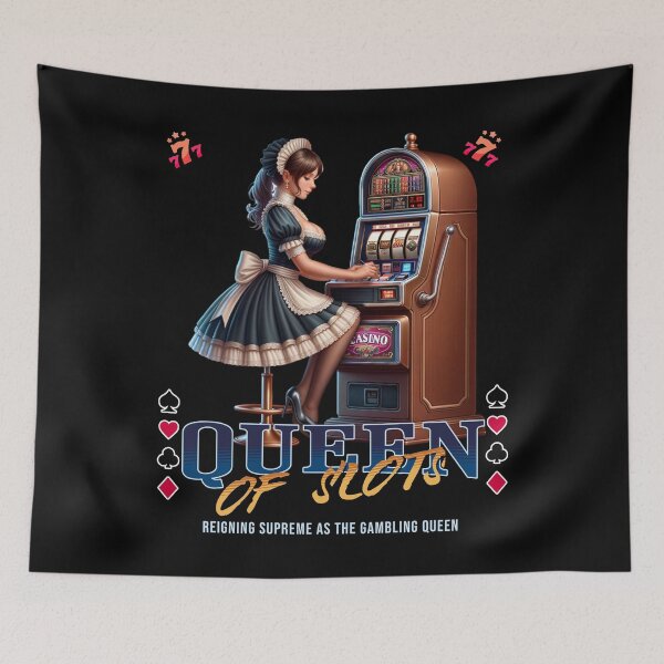 Item preview, Queen of the slotmachine - Casino vibes - slotmachines - Gambling art - Gambling graphic designed and sold by JansenGS.