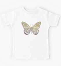 Low Poly Double Exposure Butterfly Kids Tee