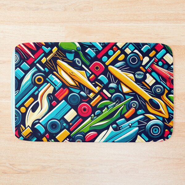 Item preview, motley, bright abstract background city of cars designed and sold by orthodox-icon.