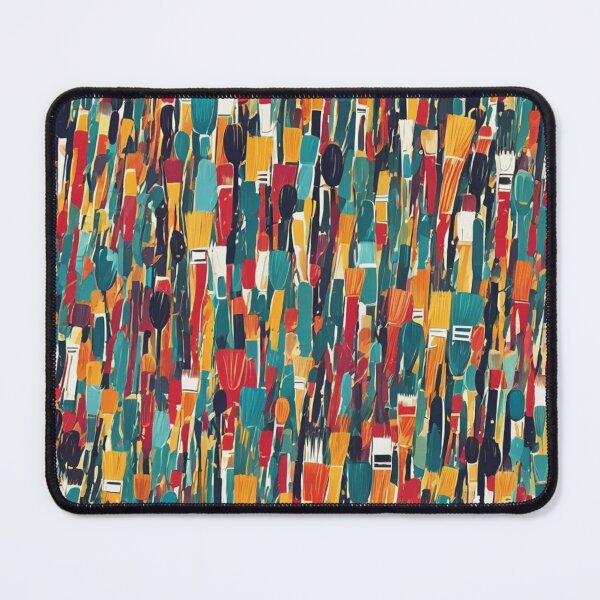 Item preview, Abstract Colorful Paint Brushes Pattern designed and sold by calibrit.