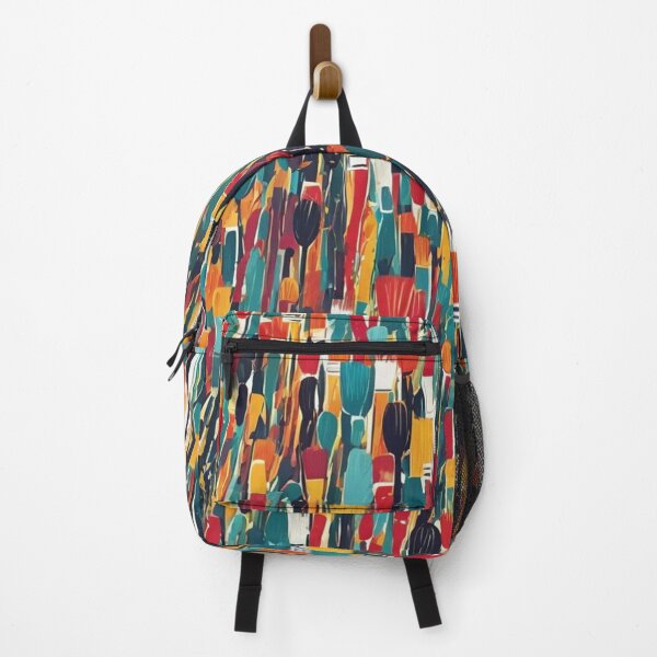 Item preview, Abstract Colorful Paint Brushes Pattern designed and sold by calibrit.