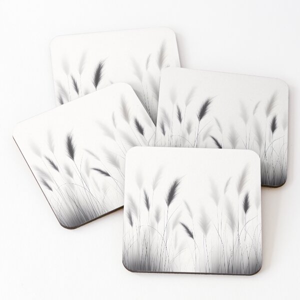 Item preview, Black and white long grasses.  designed and sold by ShazellArt.