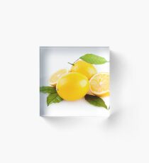 Lemons, Lemons, Lemons Acrylic Block