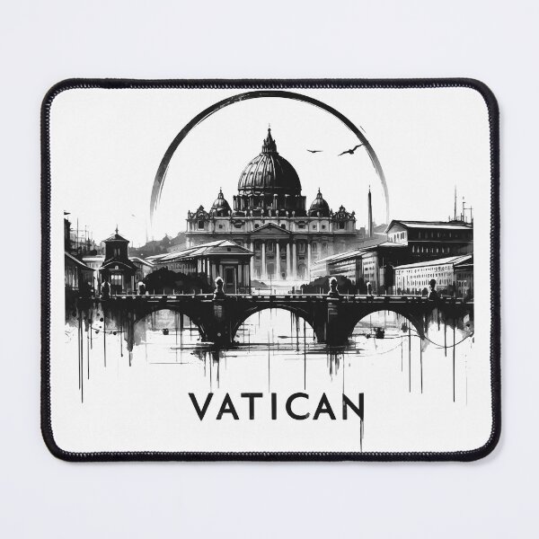 Item preview, Sumie Vatican City Travel Painting designed and sold by TomFrontierArt.