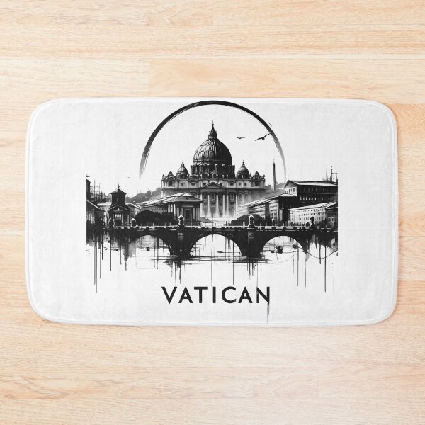 Item preview, Sumie Vatican City Travel Painting designed and sold by TomFrontierArt.