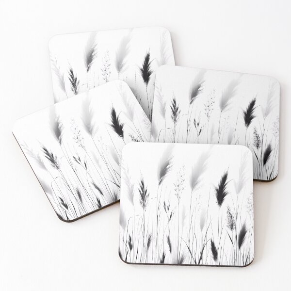 Item preview, Black and white long grasses.  designed and sold by ShazellArt.