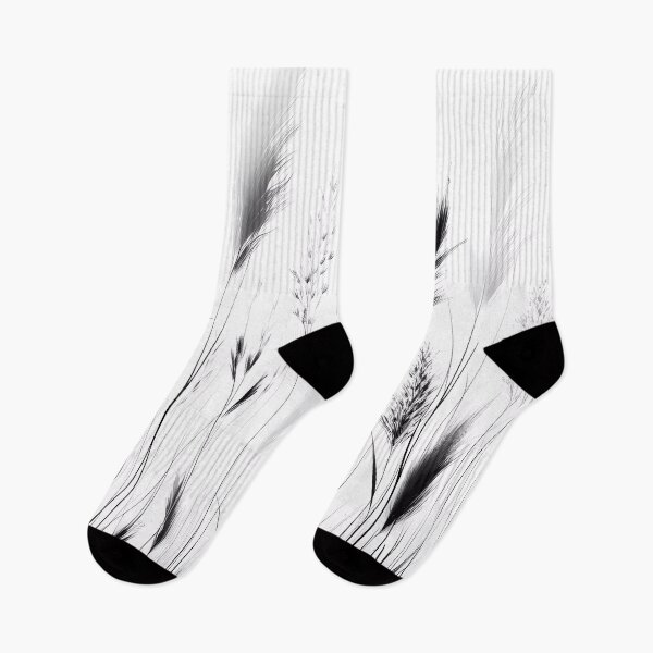 Item preview, Black and white long grasses.  designed and sold by ShazellArt.