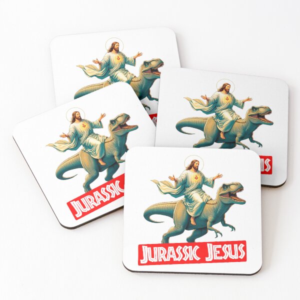 Item preview, Jurassic Jesus 3 with Logo designed and sold by Retr0Tshirts.