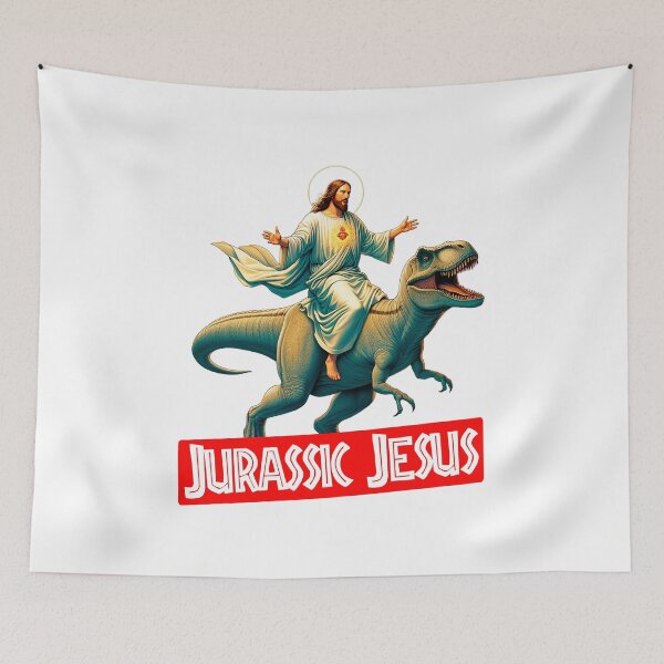 Item preview, Jurassic Jesus 3 with Logo designed and sold by Retr0Tshirts.