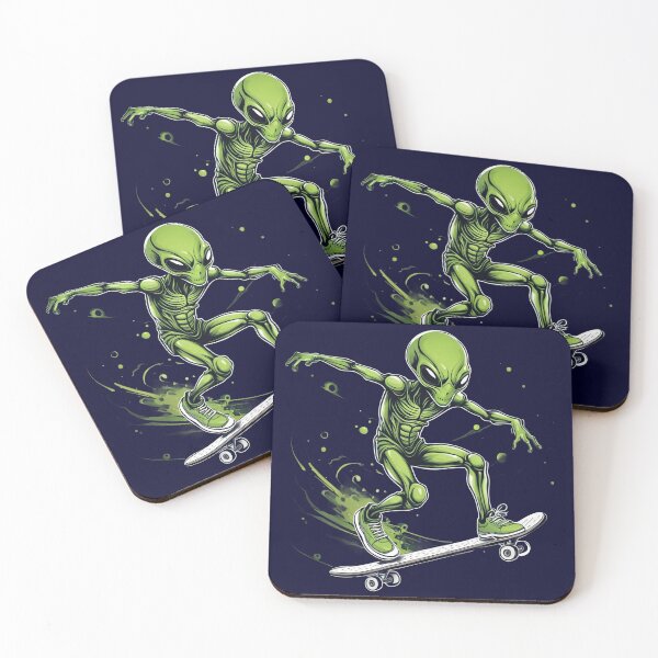 Item preview, Alien on Skateboard designed and sold by JackFreestone.