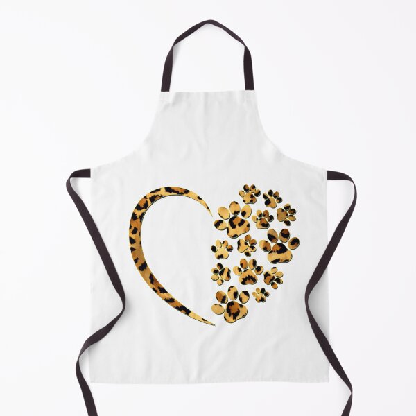 Item preview, Dog Paw Print Heart Leopard Skin Cute Animal Print Dog Lover designed and sold by ZANNIX.