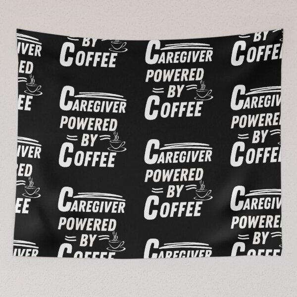 Aperçu de l'œuvre Un soignant alimenté par le café créée et vendue par annoying-shirts.