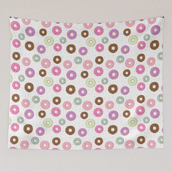 Item preview, Bright print with different colored donuts designed and sold by Mariana Shymkovych.