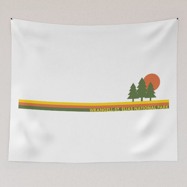 Item preview, Wrangell-St. Elias National Park Pine Trees Sun designed and sold by Esskay Designs.