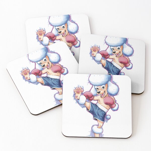 Item preview, Funny Boxer Poodle Dog Kickboxing or Boxer Poodle  designed and sold by ColorFlick.
