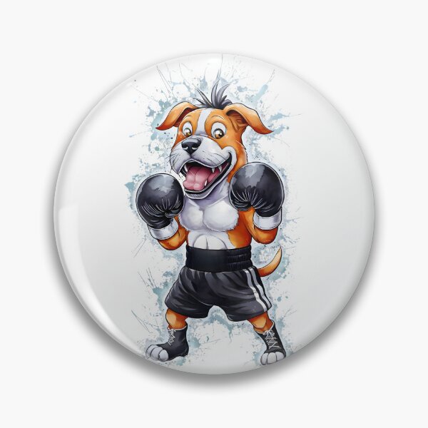 Item preview, Funny Boxer Pitbull Dog Kickboxing or Boxer Pitbull  designed and sold by ColorFlick.