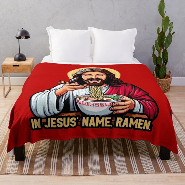 Artikelvorschau, Im Namen Jesu Ramen entworfen und verkauft von plushism.
