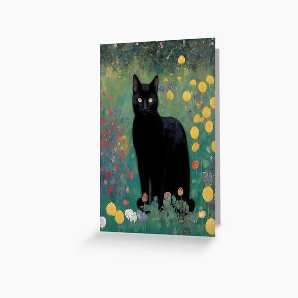 Item preview, Gustav Klimt Garden Cat designed and sold by Tamas Das.