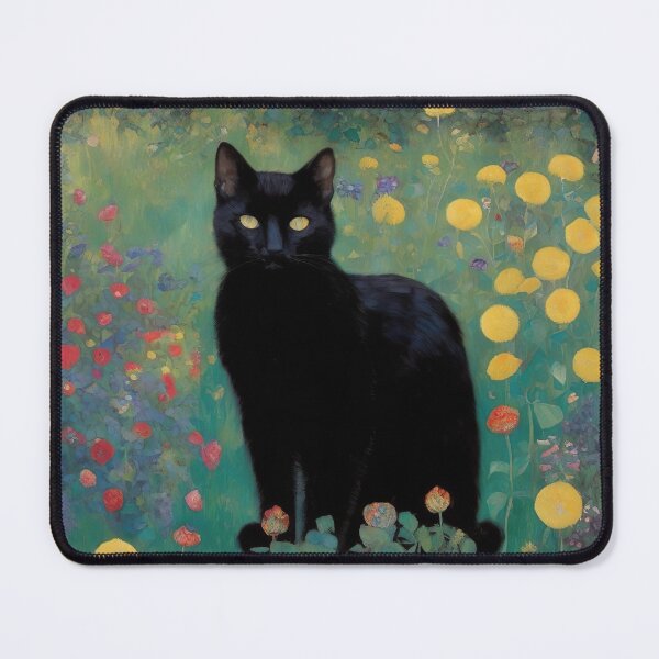 Item preview, Gustav Klimt Garden Cat designed and sold by Tamas Das.