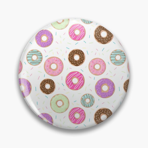Item preview, Bright print with different colored donuts designed and sold by Mariana Shymkovych.