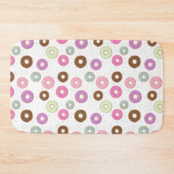 Item preview, Bright print with different colored donuts designed and sold by Mariana Shymkovych.