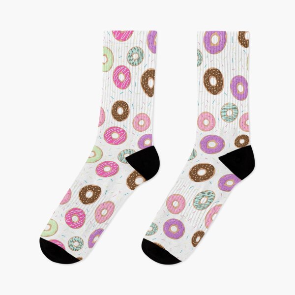 Item preview, Bright print with different colored donuts designed and sold by Mariana Shymkovych.