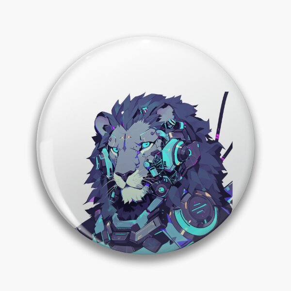 Item preview, Cyber Black Lion // Black Lion // Cool Animal // Cyber Animal // Future Animal Art // Animal Warrior // Animal Cute Art // Gaming Aesthetic stickers designed and sold by SMARTKIT  DESIGNAGENCY.