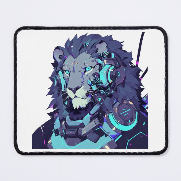 Item preview, Cyber Black Lion // Black Lion // Cool Animal // Cyber Animal // Future Animal Art // Animal Warrior // Animal Cute Art // Gaming Aesthetic stickers designed and sold by SMARTKIT  DESIGNAGENCY.