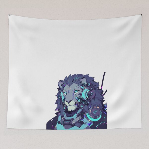 Item preview, Cyber Black Lion // Black Lion // Cool Animal // Cyber Animal // Future Animal Art // Animal Warrior // Animal Cute Art // Gaming Aesthetic stickers designed and sold by SMARTKIT  DESIGNAGENCY.