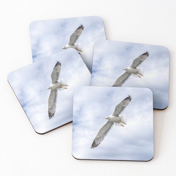 Item preview, Soaring Seagull Against the Cloudy Sky designed and sold by Anastasia Kaneva.