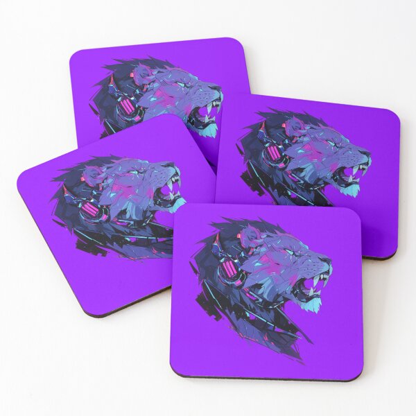 Item preview, Cyber Black Lion // Black Lion // Cool Animal // Cyber Animal // Future Animal Art // Animal Warrior // Animal Cute Art // Gaming Aesthetic stickers designed and sold by SMARTKIT  DESIGNAGENCY.