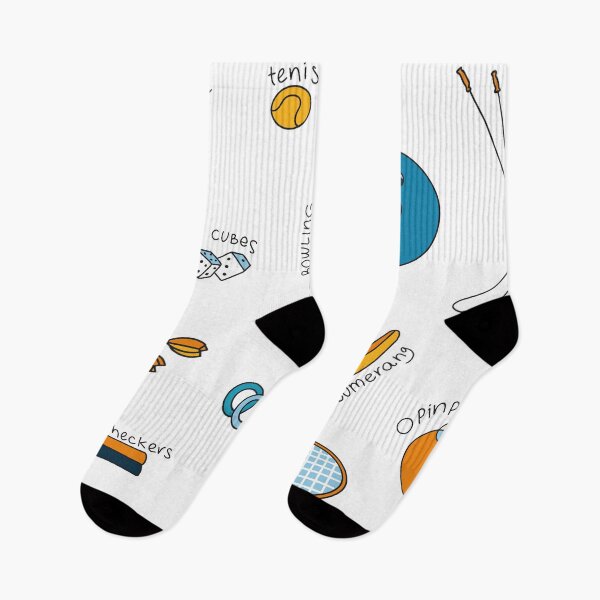 Item preview, Leisure elements, stickers  set design, volleyball, darts, bowling, pin pong, illustration designed and sold by NatalkaP.
