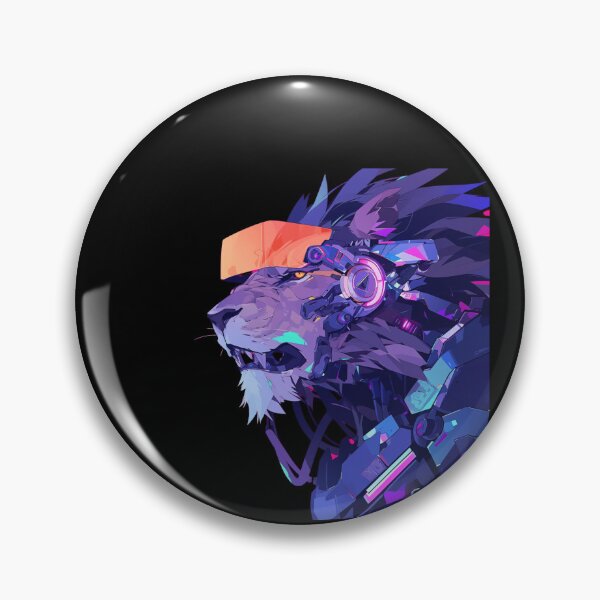 Item preview, Cyber Black Lion // Black Lion // Cool Animal // Cyber Animal // Future Animal Art // Animal Warrior // Animal Cute Art // Gaming Aesthetic stickers designed and sold by SMARTKIT  DESIGNAGENCY.