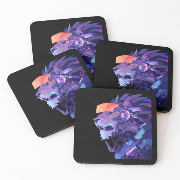 Item preview, Cyber Black Lion // Black Lion // Cool Animal // Cyber Animal // Future Animal Art // Animal Warrior // Animal Cute Art // Gaming Aesthetic stickers designed and sold by SMARTKIT  DESIGNAGENCY.