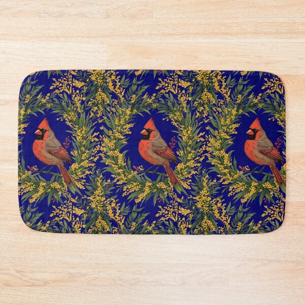 Item preview, Kentucky Cardinal Bird With Yellow Flower Wreath designed and sold by taiche.